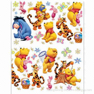 Wall Sticker, CMYK and UV Printing, Made of Pearl Paper, PVC, Vinyl